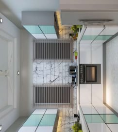 Modular kitchen finish, Krishna Kunj Height 2