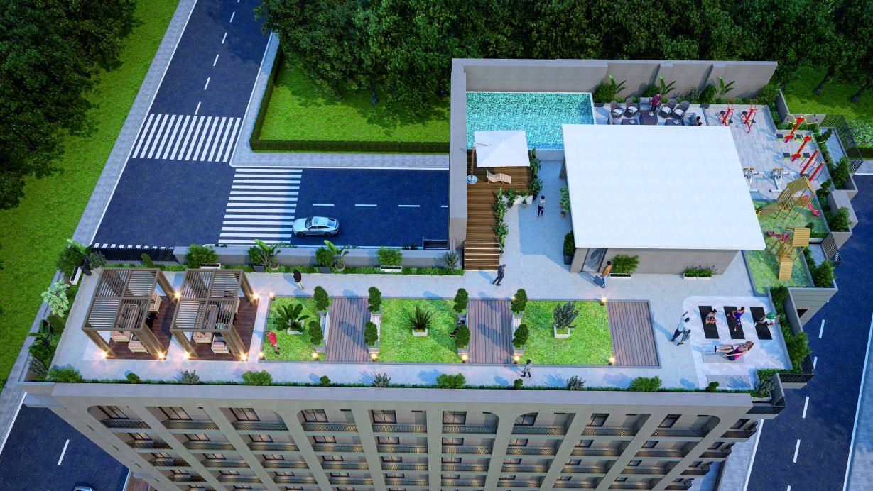 Entrance and rooftop deck at Okay PLUS Sapphire Suites